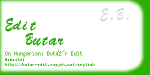edit butar business card